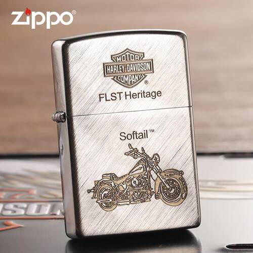 Zippo打火机官方正品芝宝哈雷摩托吉普车国潮送男朋友礼物zppo