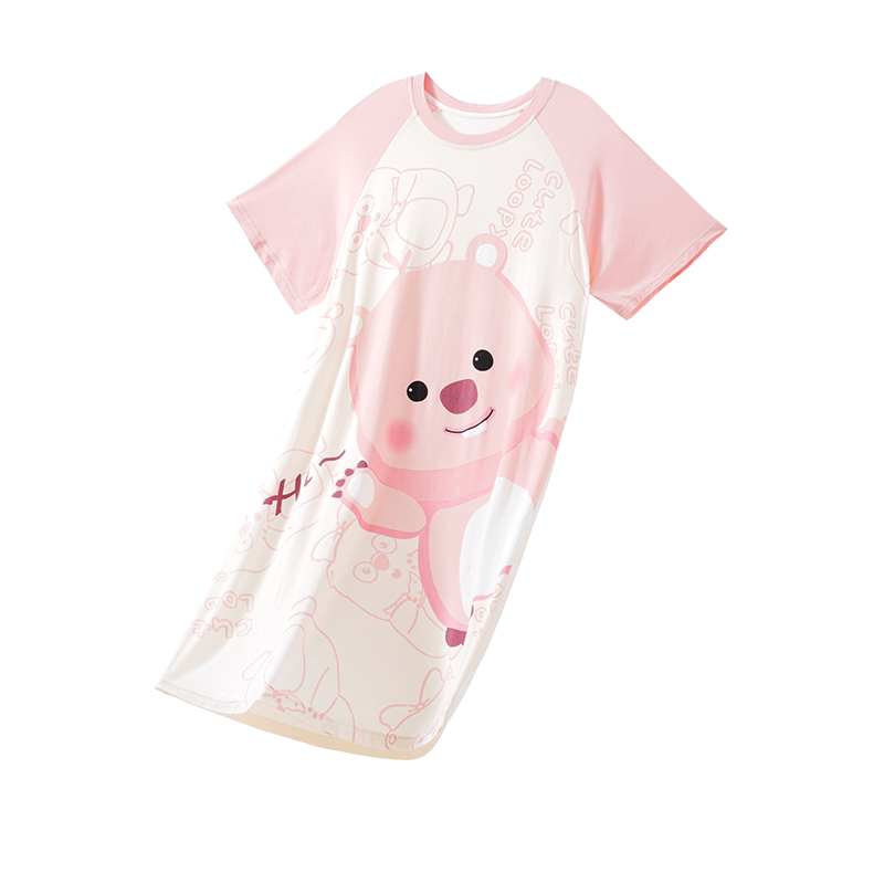 睡裙女童夏季纯棉薄款亲子家居服