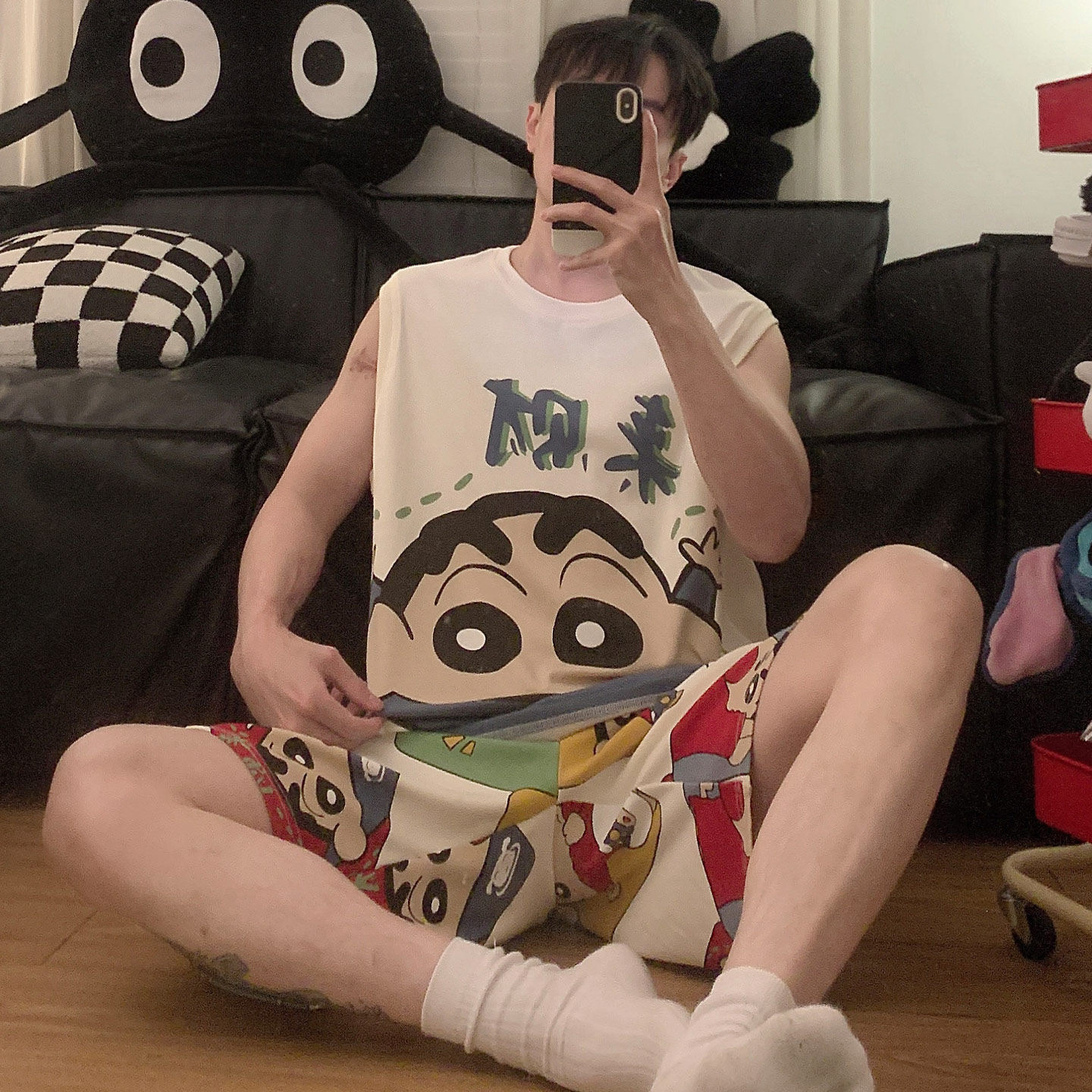 小新背心男款夏季纯棉大码家居服