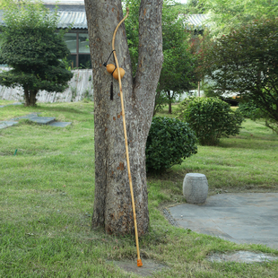 文人杖玉竹拐杖东坡杖文玩筇竹杖禅意葫芦户外登山杖防身防滑手杖