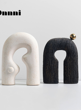 速发装饰脂荐拱形带球摆件树推柜瓷样板间售楼部客厅玄关陶卧室软