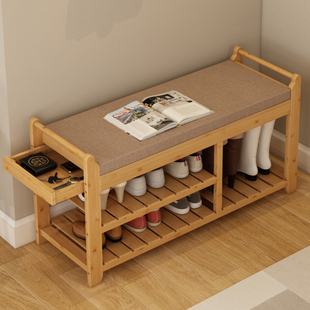 速发入户门换鞋可用坐鞋柜门口家凳坐凳一体穿鞋凳非实木高级感进