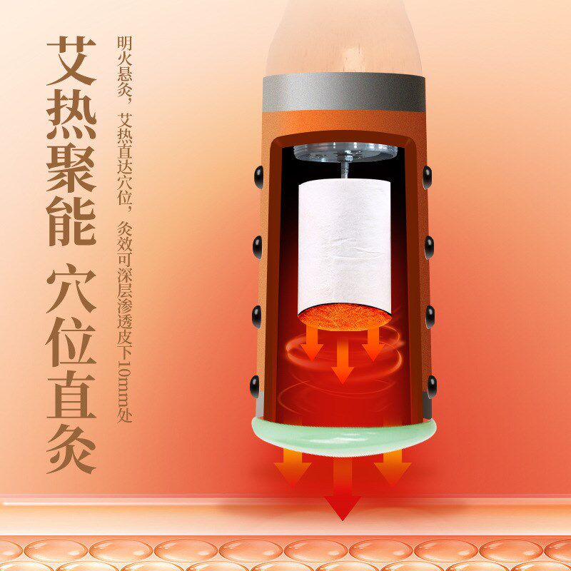 速发随石艾灸棒 全身通用功摩棒玉身灸多按能院玉石棒按摩棒