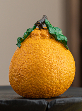 速发大吉摆利变色桔子水果橘桔金子丑橘客厅桌面装饰品茶玩小大件