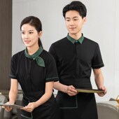 速发星级酒店餐厅服服员工店务男高档火锅饭作餐饮工装