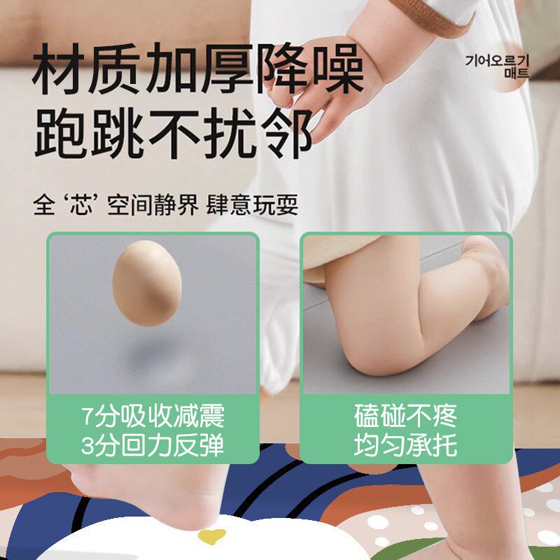 速发客厅地毯防水可擦免洗爬爬垫婴儿爬行垫宝宝儿童房阅读区隔音