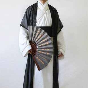 扇子大侠客演出 书生影视服装 速发毕业班拍照古男汉服代古装 唐装