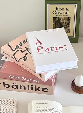 速发假书书客饰书时尚简约粉色文字装厅桌摆装饰面饰摄影道具