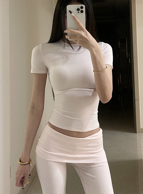 【消烦局长】绵云系列·Baby同款立体剪裁沙漏腰百搭新品短袖