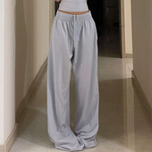 子 绵云系列·百搭直筒宽松显瘦抽绳慵懒多巴胺长裤 消烦局长