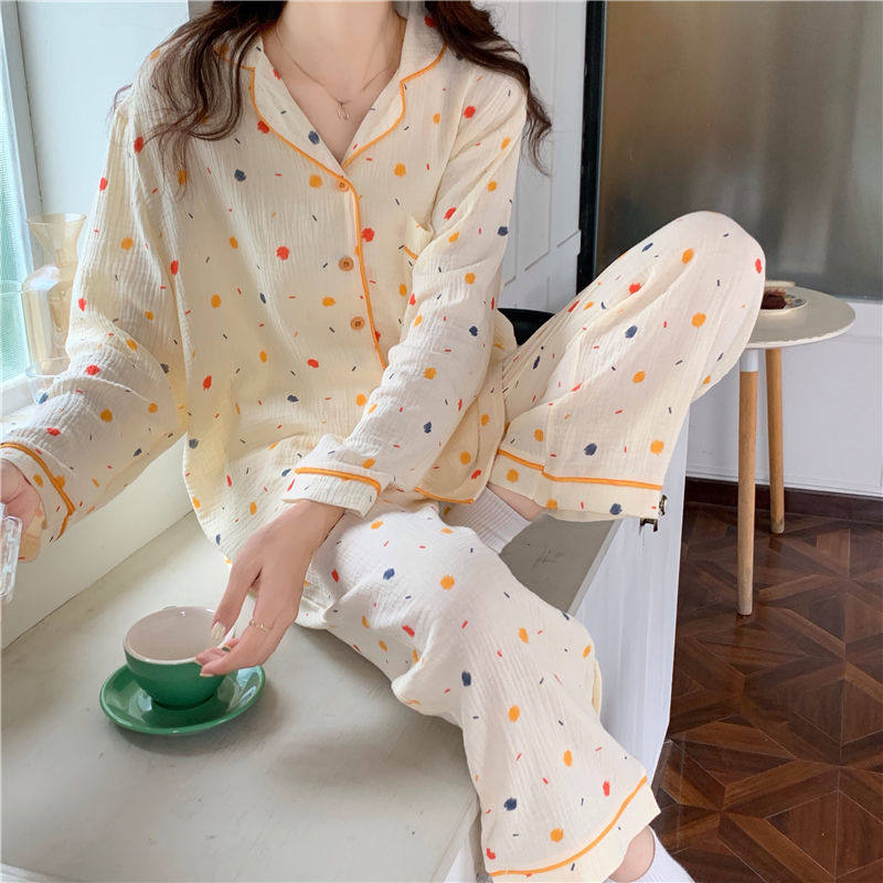 纯棉棉纱睡1衣韩版春秋款甜美印花简约休闲舒适情侣装泳衣两件套,运动/瑜伽/健身/球迷用品,情侣装泳衣,淘宝优惠券,粉丝福利购,淘宝优惠卷