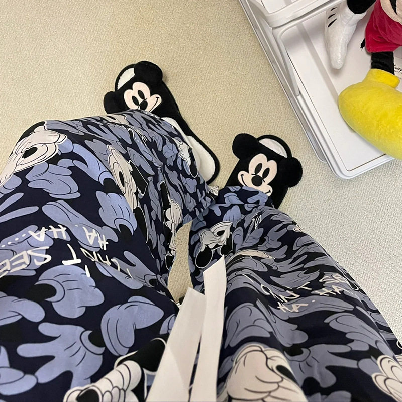 潮遛弯裤卡通米奇睡裤女春秋居家百搭空调长裤宽松休闲可外穿裤子,运动/瑜伽/健身/球迷用品,情侣装泳衣,淘宝优惠券,粉丝福利购,淘宝优惠卷