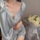 套装 冰丝睡衣女夏季 短袖 少女甜美法式 高级感宽松家居服可外穿 新款