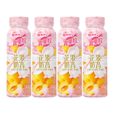 蒙牛真果粒花果奶昔樱花杏雨
