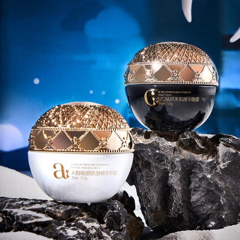 HIH赋颜抗皱早晚精华霜早A晚C抗氧化VC美肌抗糖化抗皱A醇精华早霜