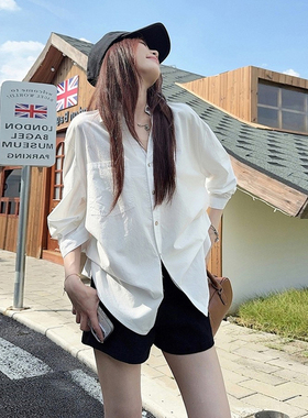 法式粉色长袖防晒衬衫外套早秋女装2026新款韩系chic别致小衫上衣