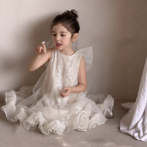 女童夏季网纱公主生日礼服裙