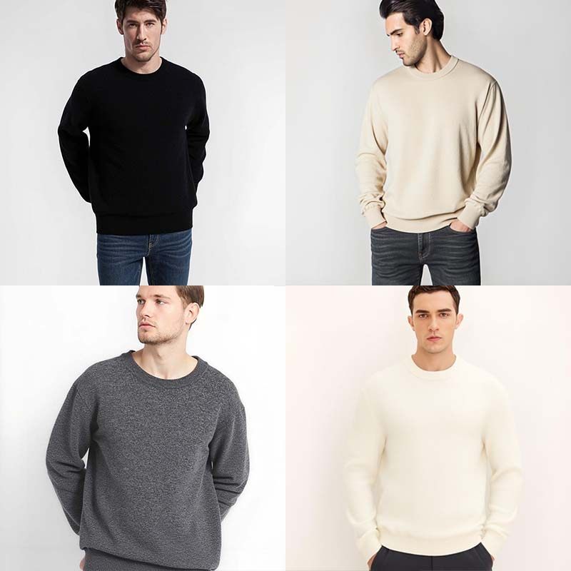 VogoPetite100%山羊绒圆领基本打底衫宽松轻奢保暖针织男女同款,女装/女士精品,羊绒衫,淘宝优惠券,粉丝福利购,淘宝优惠卷