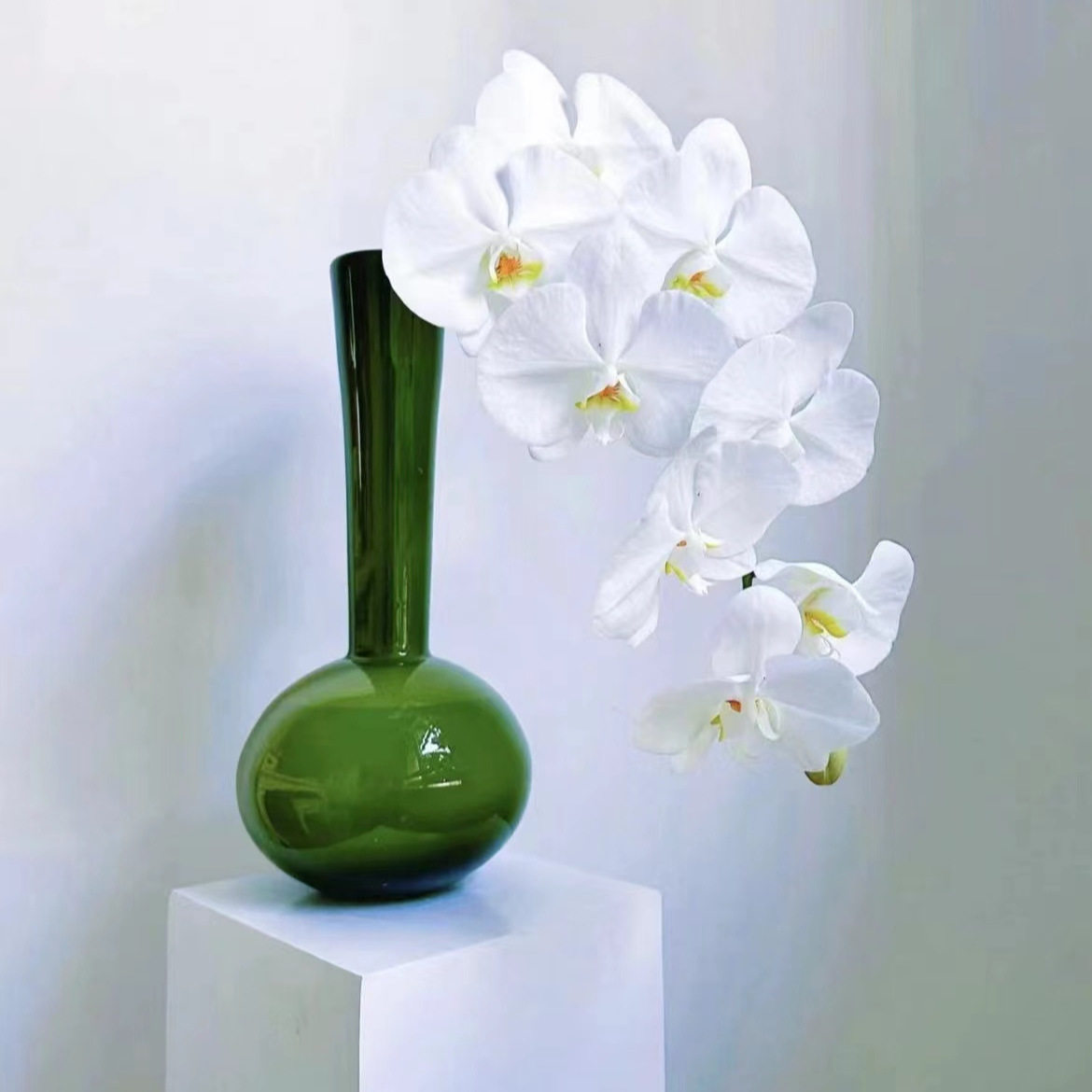 中古法式花瓶玻璃高级感