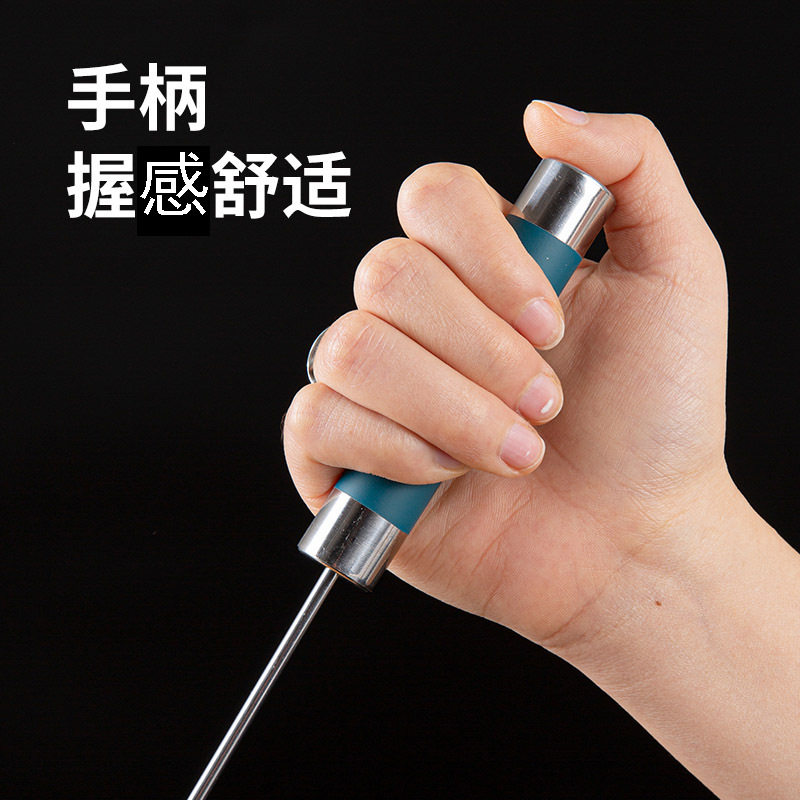 不锈钢按压式旋转打蛋器