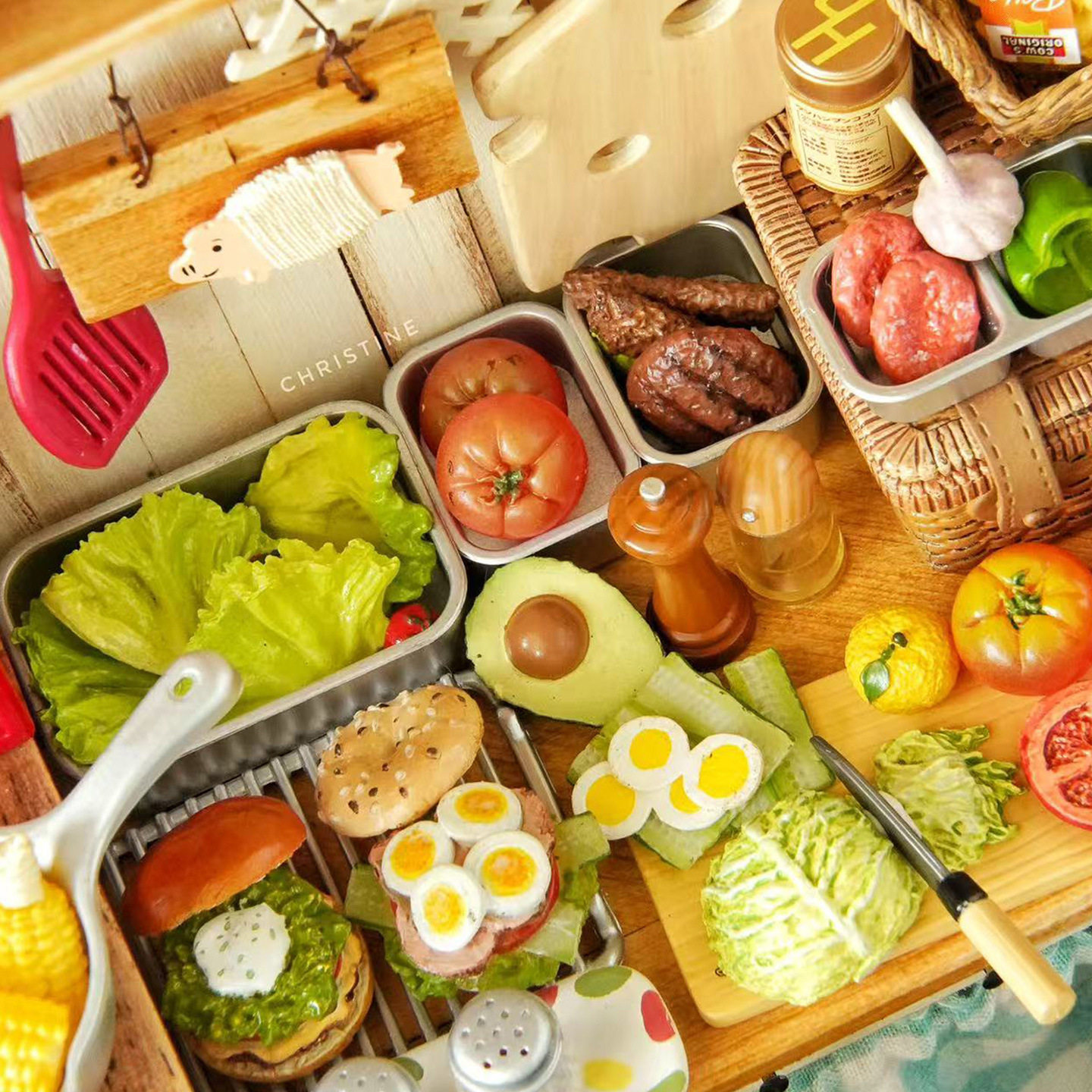 6分娃娃屋微缩透明塑料备
