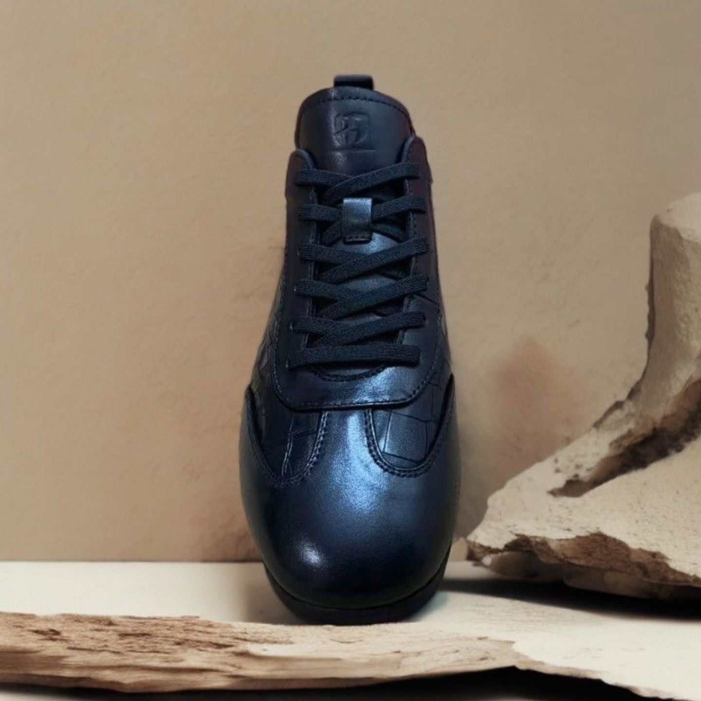 /玟若男鞋2025秋冬季高档编制皮鞋男士透气百搭软底时尚运动休