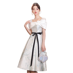 超仙晚礼服裙女2025新款高级感十八岁成人礼高中生女孩毕业连衣裙