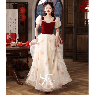 春夏订婚礼服女 高级感轻奢风公主结婚便装 法式 敬酒服新娘2026新款