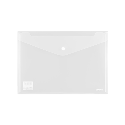 得力塑料A4透明文件袋加厚大容量