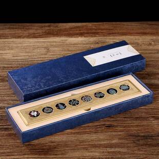 9黄QXC铜卧薰檀线香香家用PJC藏式八吉祥香盒禅意中式复古香炉室