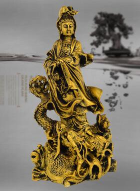 速卖通爆款创意礼品树脂家居摆件天然砂岩佛像工艺品观音13047