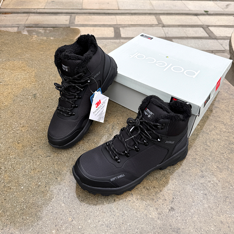 Polecat冬季抗寒加绒防水雪地靴