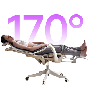 坐躺两用午休椅可躺平可睡老板椅午睡转椅人体工学椅办公椅电脑椅