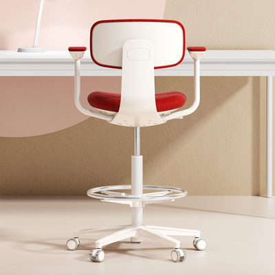 护腰吧台椅加高脚家用办公椅升降椅骑马鞍电脑椅学习椅靠背凳吧椅