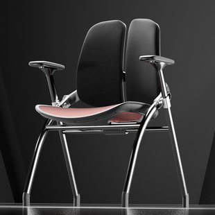 新款可折叠椅久坐不累电脑椅家用便携靠背凳办公椅会议椅宿舍餐椅