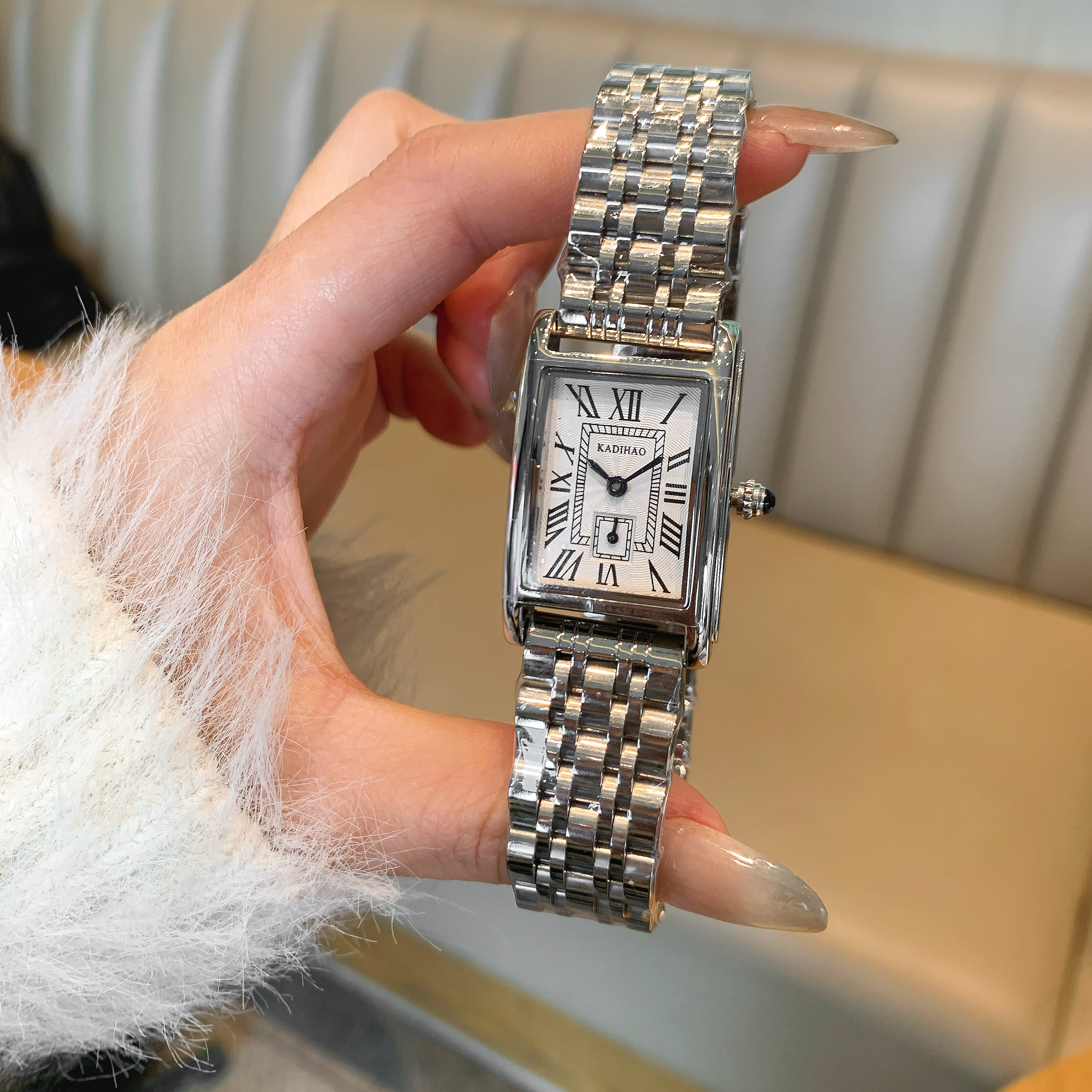 2025新款方形小蓝表女款手表