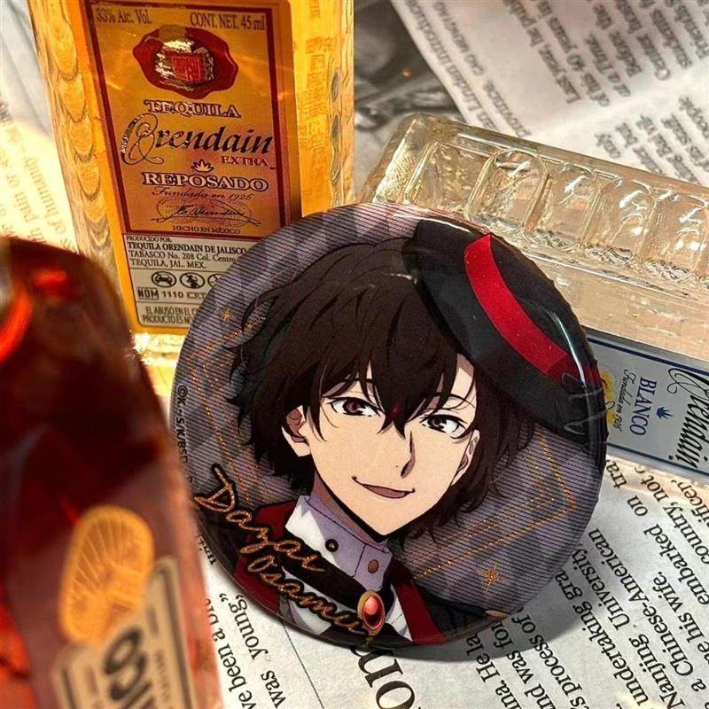 文豪野犬周边太宰治铁肠广末东京塔吧唧徽章谷子马口铁谷子同人礼