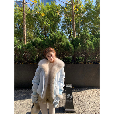 SourceWithU毛领派克羽绒服女冬