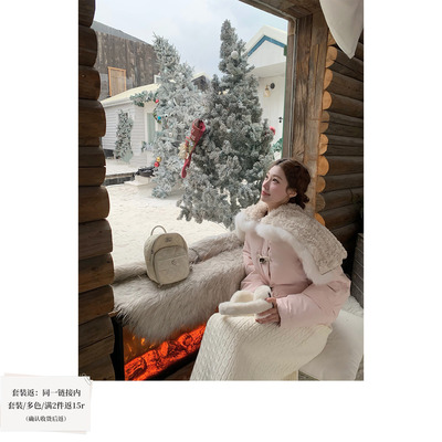 SourceWithU定制粉色羽绒服