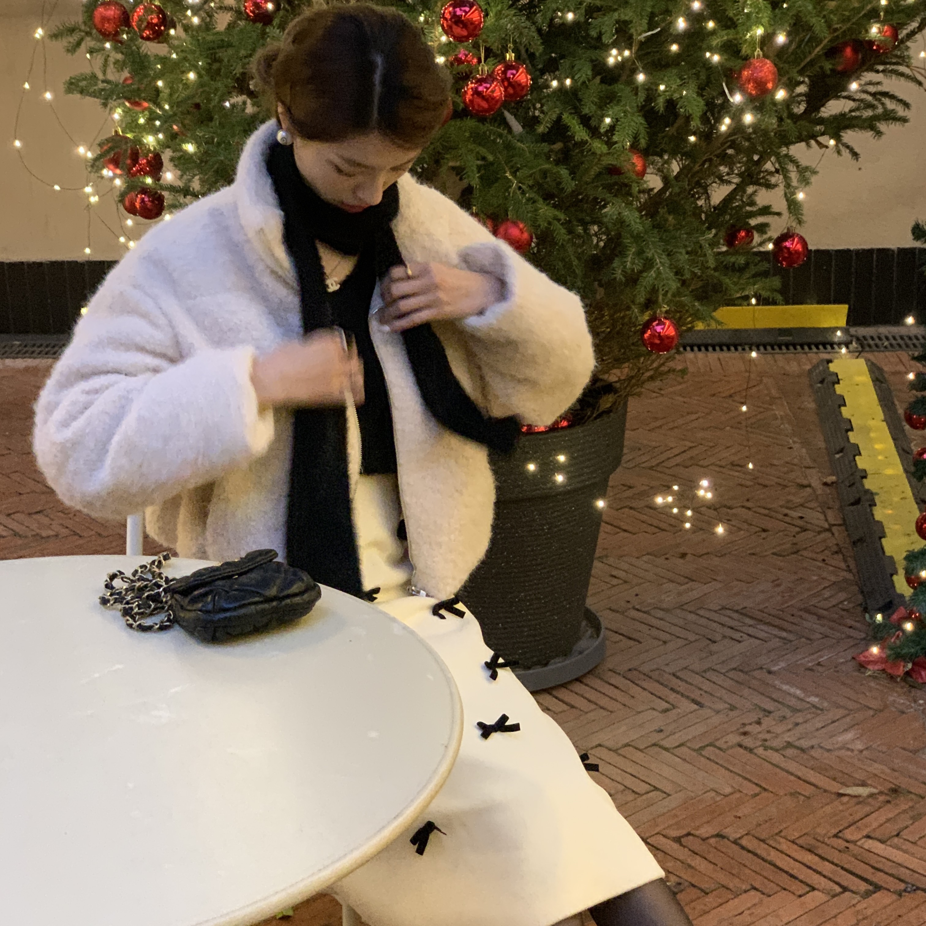 SourceWithU 糯米雪团 长/短款雪绒高领羽绒服厚实保暖白色外套女