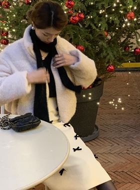 SourceWithU 糯米雪团 长/短款雪绒高领羽绒服厚实保暖白色外套女