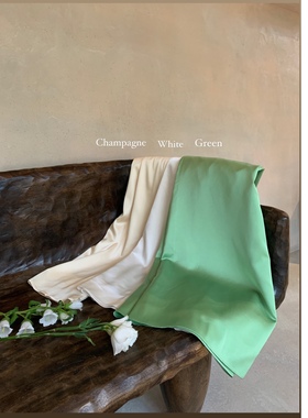 SourceWithU  欧尼的精致日常 三色仿醋酸轻薄缎面清新温柔半身裙