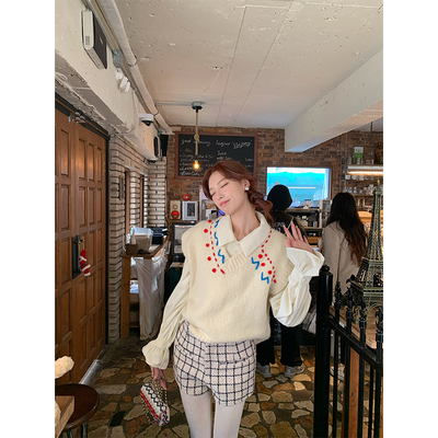 SourceWithU彩绘叠穿针织马甲