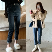 腿精出没～ 面料巨舒服显瘦满分修身 牛仔裤 SourceWithU 女裤 子