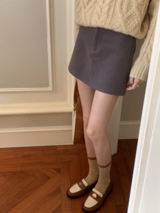 包臀显瘦直筒a字半身裙短裙 芋泥灰基础款 SourceWithYou 万搭半裙