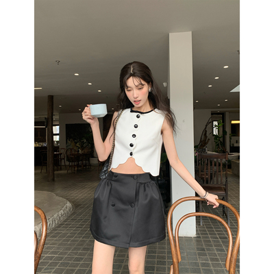 SourceWithU波浪小香短袖上衣