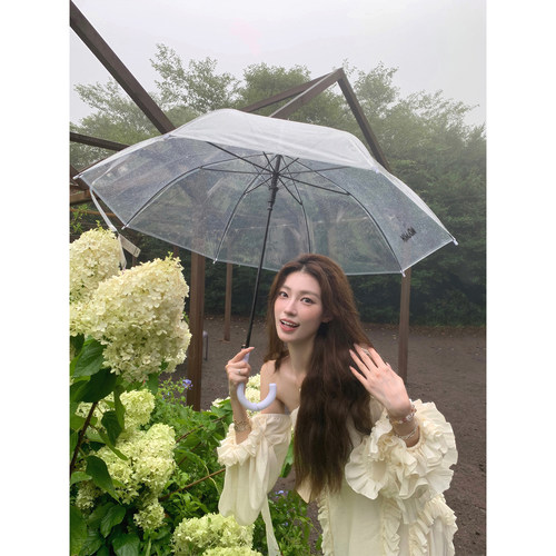 SourceWithU斜肩花边连衣裙