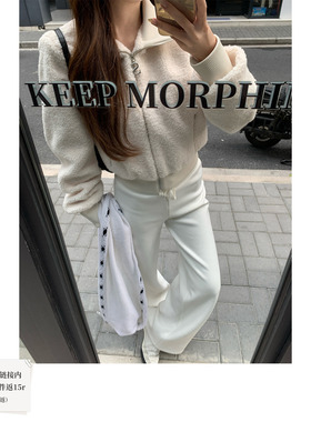 SourceWithU 云感裤 43棉天然新疆棉针织4色拖地裤抽绳百搭休闲裤