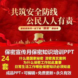 保密宣传月单位部门保密知识培训PPT课件保密基本知识法律责任