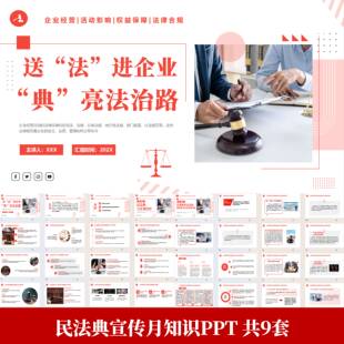 民法典宣传月PPT民法典与企业经营民法典如何优化企业营商环境PPT